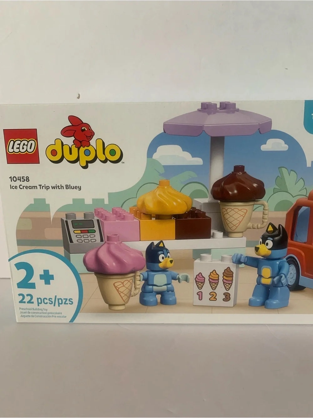 NIB. LEGO Duplo Bluey Ice Cream Trip Playset